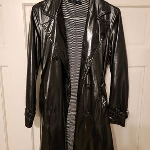 Anne Klein Women's Black Trench Coat